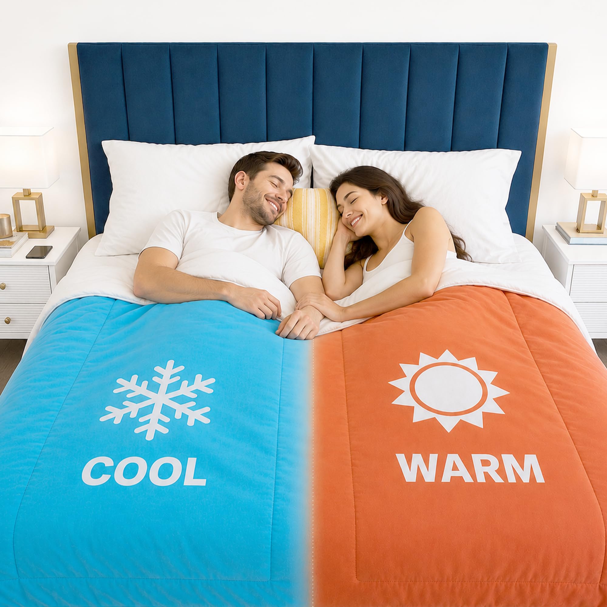 Amazon.com: SöMN Kömforte Microfiber Dual Zone Comforter, His and